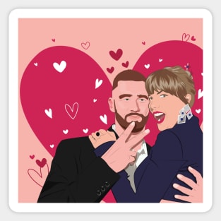 Taylor Swift y Travis Kelce Sticker